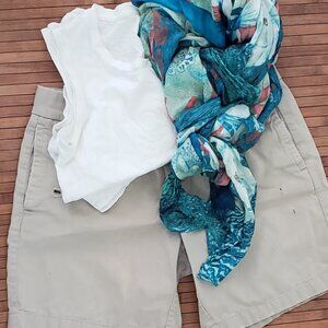 J CREW distressed shorts US04